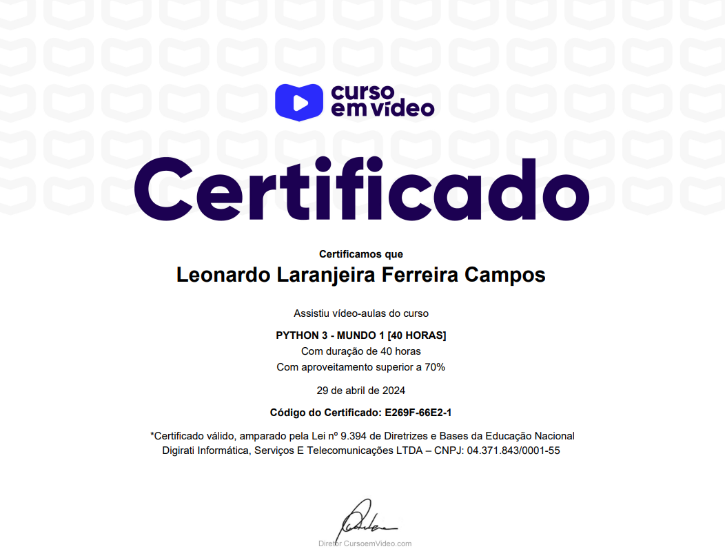 Certificação Python 3